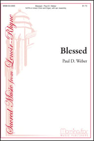 Blessed SATB choral sheet music cover Thumbnail